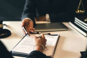 People with documents